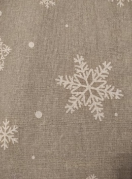 Bieżnik 40*180cm bezowy ze śnieżynką (SJ2-418) -40%