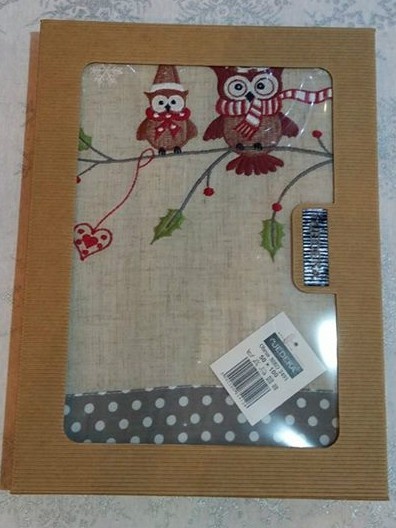 Bieżnik 50*100cm sowy - w ozdobnym pudełku (Niko 2491) -40%