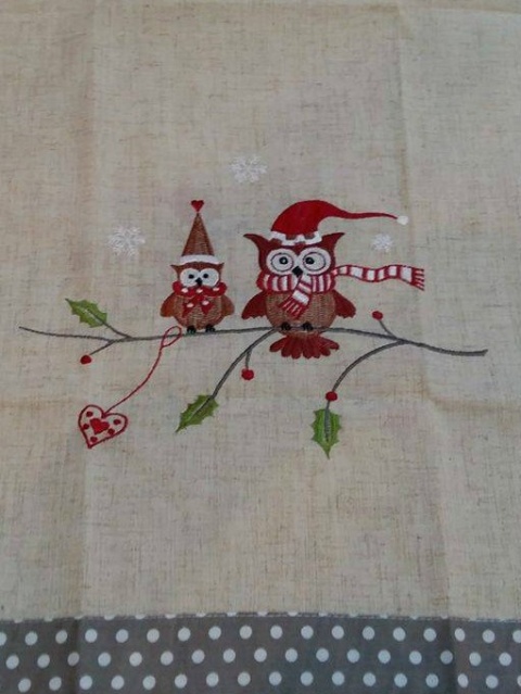Bieżnik 50*100cm sowy - w ozdobnym pudełku (Niko 2491) -40%