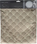 Bieżnik welurowy brązowo-złoty 32*150cm 6wzorów. (008835)