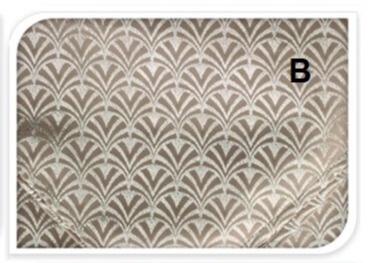 Bieżnik welurowy brązowo-złoty 32*150cm 6wzorów. (008835)