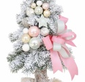 Choinka na kołeczku dekorowana śnieżona 50cm FELICITA (CHK-D-SG-50-FE)