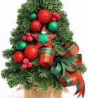 Exclusive decorative cone-shaped Christmas tree 40cm GREEN RED (CH-SD-EX-40-GR-R)