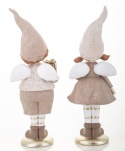 Elf chłopiec ceramiczny z paczką na podstawie (139564)-20%