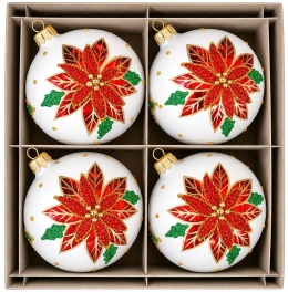 120mm Decorated Ornaments (Pack of 4): A Christmas Carol