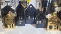 Ceramic house lantern gold small (RC26M186-25G) -20%