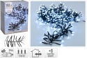 Girlanda świetlna 1512LED długość 11m biała zimna 8 funkcji czarny kabel (AX8550050)
