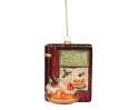 Glass bauble: "Christmas Recipes" book (123986)