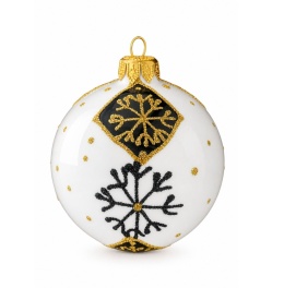 Bombki 100 dekorowane ornament op.4szt.: ZIMOWY CZAR