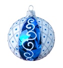 Bombki 80 dekorowane ornament op.6szt.: KRAINA LODU