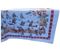 Obrus Basic 140x240cm Zaprzęg Mikołaja nad miastem (123)