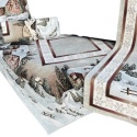 Chenille tapestry tablecloth 140x240cm FOREST HOUSE (TX0017-740B)