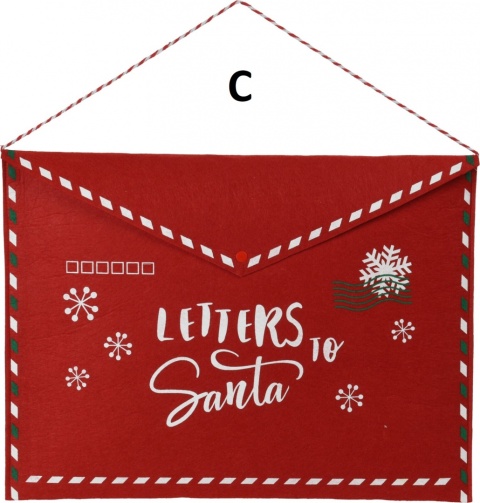 Koperta czerwony filc zapinana MAXI 2wz. (051978) h:38*50cm