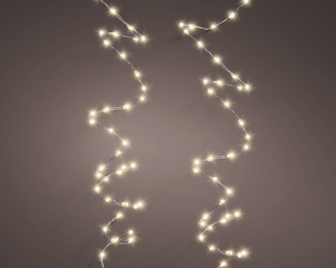 Lampki na druciku 378LED 6m ciepłe (496605;496890)