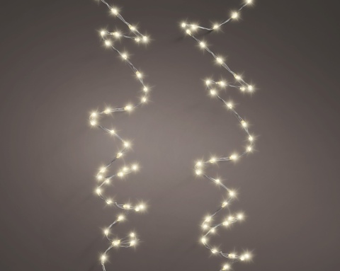 Lampki na druciku 378LED 6m ciepłe (496605;496890)