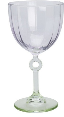 Wine glass 270ml colored glass purple lime (046000560)