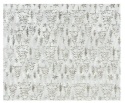 Decorative fabric ecru linen golden Christmas trees 35x200cm (463453)
