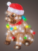 Acrylic dog 100 LED with colorful LED balls (491321)