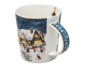 Kubek ceramiczny "świąteczna wioska" (PG-19772) w ozdobnym pudełku
