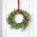 Wreath 60cm diameter, mix of burgundy fruit branches (CV37228)