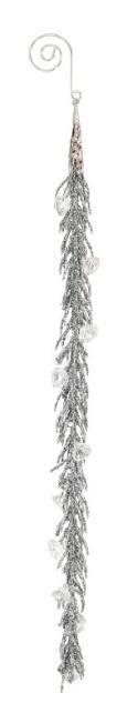 Zawieszka gałązka brokatowa 35cm z diamencikami 3kolory (BX19202)-20%