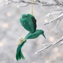 Hummingbird pendant bottle green glitter (TG76076-3)