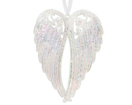 Plastic wings pendant 
