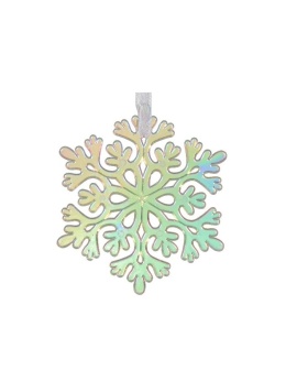 Plastic snowflake pendant 