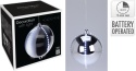 Snowball srebrny 15cm śnieżny wodospad 19LED (XX8310600)