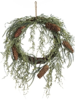 Green wreath 45cm PE 