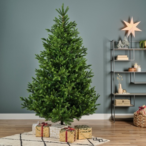 Choinka sztuczna Nordmann fir zielona 210cm fi 150cm (684307)