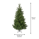 Choinka sztuczna Nordmann fir zielona 210cm fi 150cm (684307)