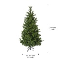 Choinka sztuczna Nordmann fir zielona 240cm fi 165cm (684308)