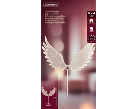 Skrzydła anioła 1064LED 210cm na podstawie (480942)