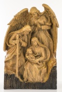 Św. Rodzina a'la rzeźbiona z aniołem poliresing duża (139513)