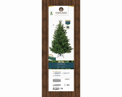 Choinka sztuczna Nordmann fir zielona 210cm fi 150cm (684307)