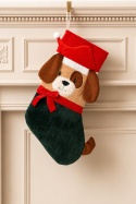 Christmas stocking with a brown dog (513930)