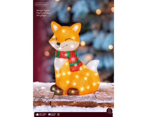 Acrylic fox, 80 LEDs (493813)