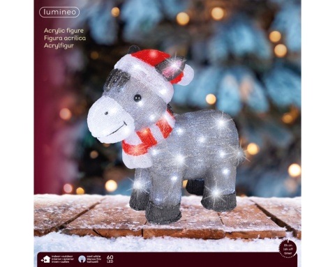 Acrylic donkey, 60 LEDs(493829)