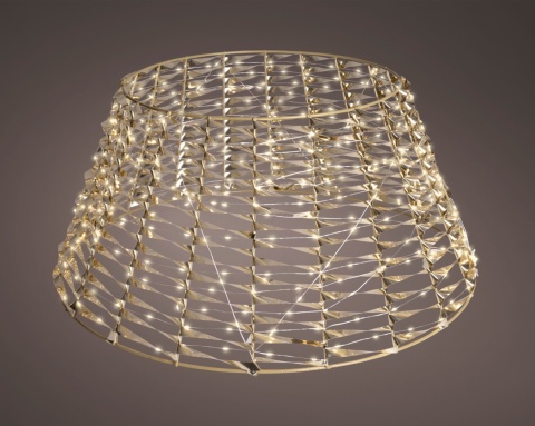 Osłona stojaka pod choinkę złota metalizowana 600LED fi 72cm (493981)
