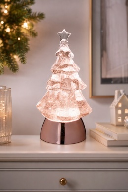 21 cm LED Christmas tree - rose gold (514168)
