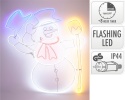Contour snowman neon 76cm taking off hat timer power supply (ADX200050)