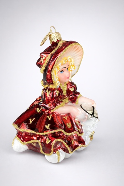 Koronex Ornament: Vintage Girl - Burgundy (1195X)
