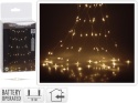 Lampki na druciku 80LED wiązka 10*75cm biały ciepły na baterie (AX9731210)