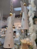 Angel bell, white metal, brushed with bells (TY0227)-20%