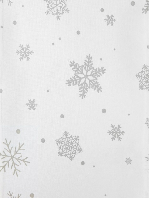 Bieżnik 30*120cm bawełniany biały ze śnieżynką (SJ2-312) -40%
