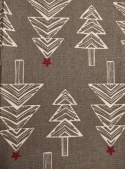 Bieżnik 30*120cm bawełniany szary w białe choinki (SJ8-3120) -40%