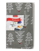 Bieżnik 30*120cm bawełniany szary w białe choinki (SJ8-3120) -40%