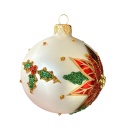 Bombki 120 dekorowane ornament op.4szt.: OPOWIEŚĆ WIGILIJNA