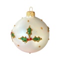 Bombki 120 dekorowane ornament op.4szt.: OPOWIEŚĆ WIGILIJNA